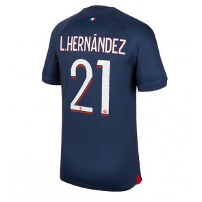 Maillot de foot Paris Saint-Germain Lucas Hernandez #21 Domicile 2023-24 Manches Courte